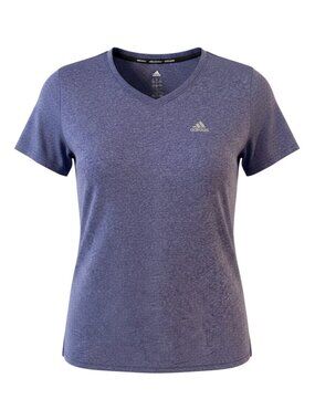 Adidas V-Neck Women's Athleisure Short Sleeved Top Women's Medium